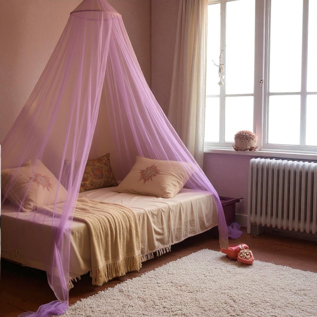 Moustiquaire Lit - PrincessMosquitoDome™ - Violet Lilas - STOP RONGEURS et INSECTES