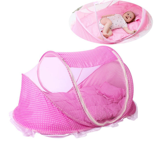 Moustiquaire - MosquiBaby™ - Pois Rose - STOP RONGEURS et INSECTES