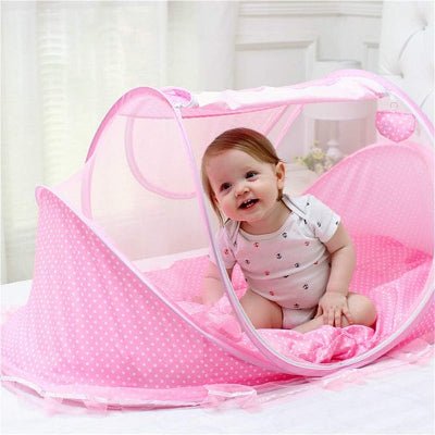Moustiquaire - MosquiBaby™ - Pois Rose - STOP RONGEURS et INSECTES